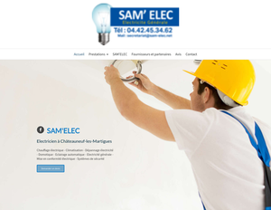 SAM'ELEC Châteauneuf-les-Martigues, Électricité générale, Chauffage, Eclairage automatique, Électricité générale, Mise en conformité électrique, Rénovation des installations électriques, Sécurité, contrôle d'accès et vidéosurveillance