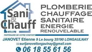 SANI & CHAUFF Tinténiac, Plomberie générale, Aménagement de salle de bain, Chauffage, Plomberie générale
