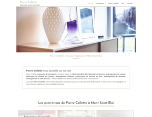 Pierre Collette Mont-Saint-Éloi, Menuiserie intérieure, Aménagement de cuisine, Aménagement de dressing, Aménagement de salle de bain