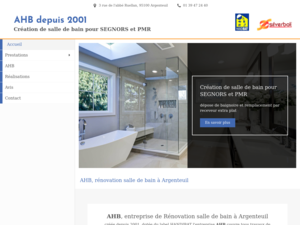 AHB Argenteuil, Aménagement de salle de bain, Installation douche à l'italienne