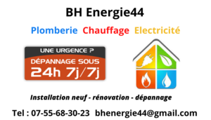 BH Energie44  Saint-Nazaire, Plomberie générale, Chauffage