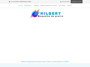 Hilbert moquette de pierre Maisons-Laffitte, Revêtements au sol