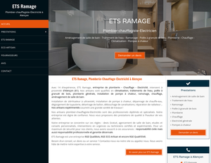 ETS Ramage Arçonnay, Chauffage, Aménagement de salle de bain, Chauffage, Plomberie générale