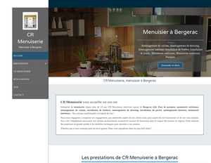 CR Menuiserie Sérignac-Péboudou, Menuiserie intérieure, Aménagement de cuisine, Aménagement de dressing, Installation de fenêtres, Installation de portes, Pose de parquets