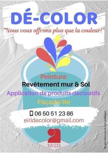 Dé-Color Jouy-le-Potier, Pose de faux plafonds, Revêtements muraux